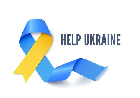 Help Ukraine support people concept vector illustration Stock Illustration