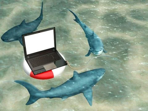 Help in the virtual world 스톡 일러스트