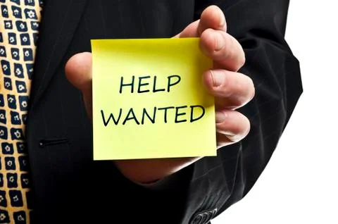 Help wanted 스톡 사진