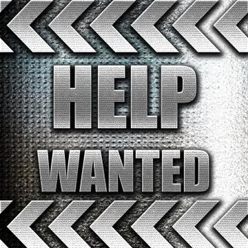 Help wanted sign Illustrazione stock