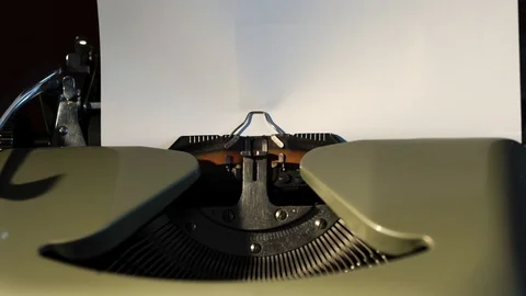 HELP WANTED written on old typewriter 4k with sound Stock Footage 125153956