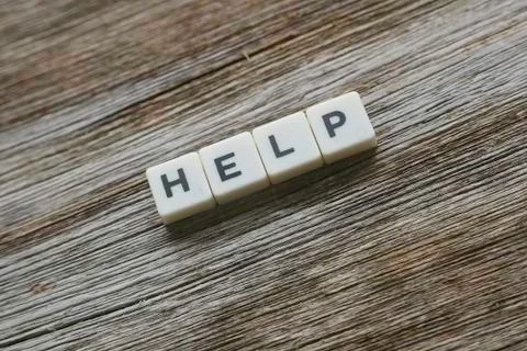 Help word 写真素材