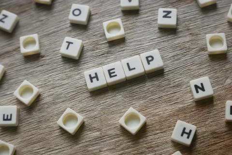 Help word 写真素材