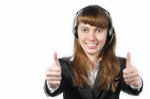 Helpdesk operator Foto stock