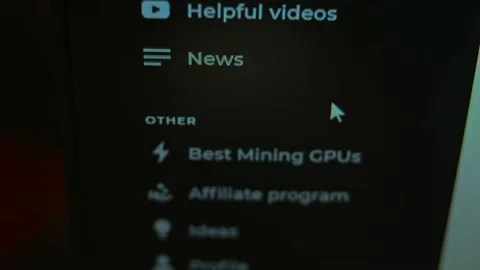 Helpful information and tools for mining. Mining cryptocurrency Stock Footage 149850437