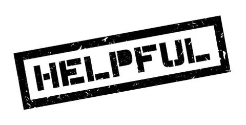 Helpful rubber stamp Stock Illustration