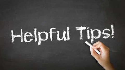 Helpful tips chalk illustration Stock Illustration