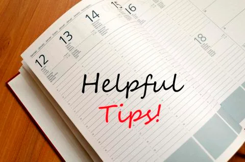 Helpful Tips Concept Stock Photos