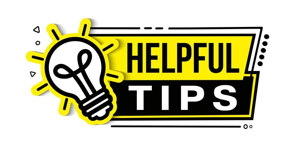 Helpful tips Stock Illustration