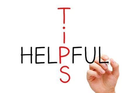 Helpful tips Stockfoto's