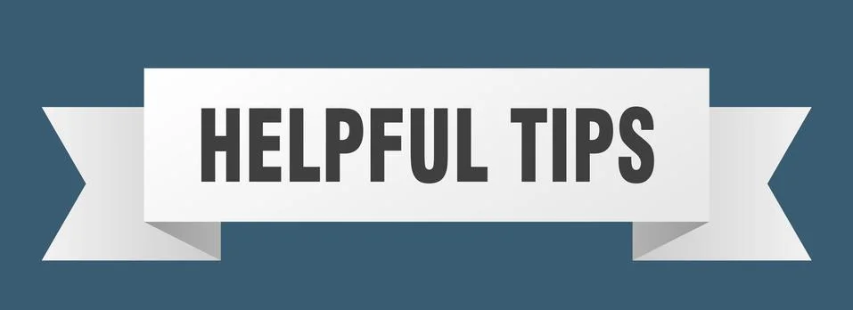 Helpful tips ribbon. helpful tips isolated band sign. helpful tips banner Stock Illustration