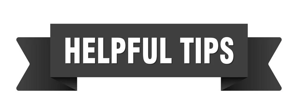 Helpful tips ribbon isolated on transparent background. helpful tips ribbon Stock Illustration