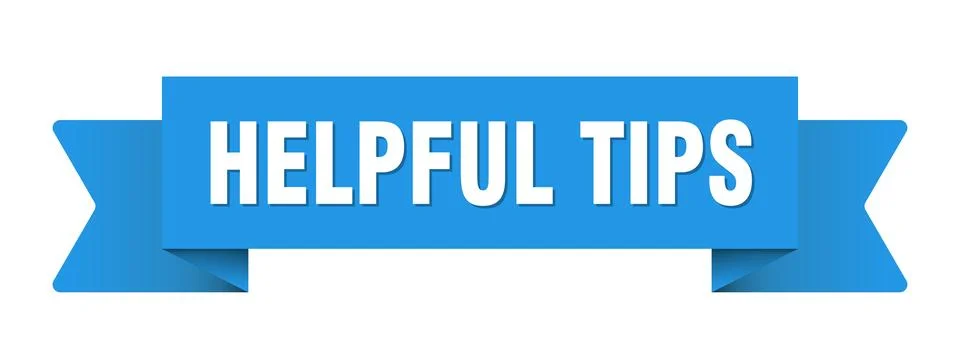 Helpful tips ribbon isolated on transparent background. helpful tips ribbon Stock Illustration