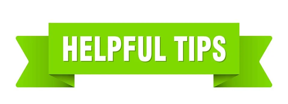 Helpful tips ribbon isolated on transparent background. helpful tips ribbon Stock Illustration