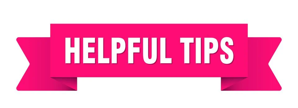 Helpful tips ribbon isolated on transparent background. helpful tips ribbon Stock Illustration