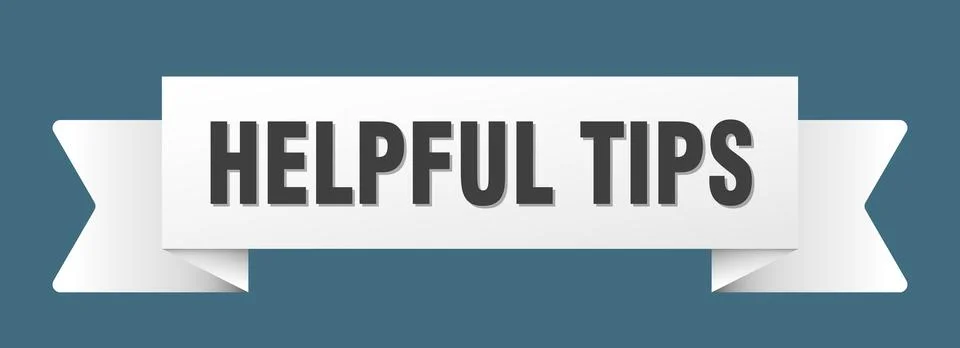 Helpful tips ribbon isolated on transparent background. helpful tips ribbon Stock Illustration