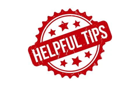 Helpful Tips rubber grunge stamp seal vector Stock Illustration