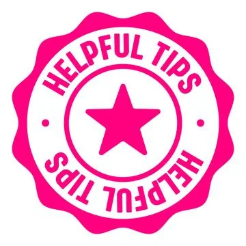 Helpful tips seal badge. helpful tips label sticker. Vector sign Stock Illustration