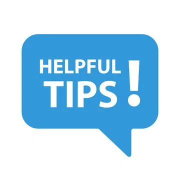 Helpful tips speech bubble banner vector for business, marketing, flyers, ban Stock-Illustration