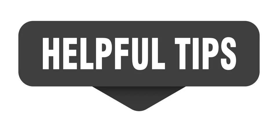 Helpful tips sticker. helpful tips sign on transparent background Stock Illustration
