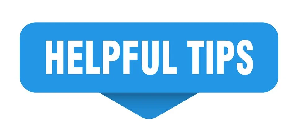 Helpful tips sticker. helpful tips sign on transparent background Stock Illustration