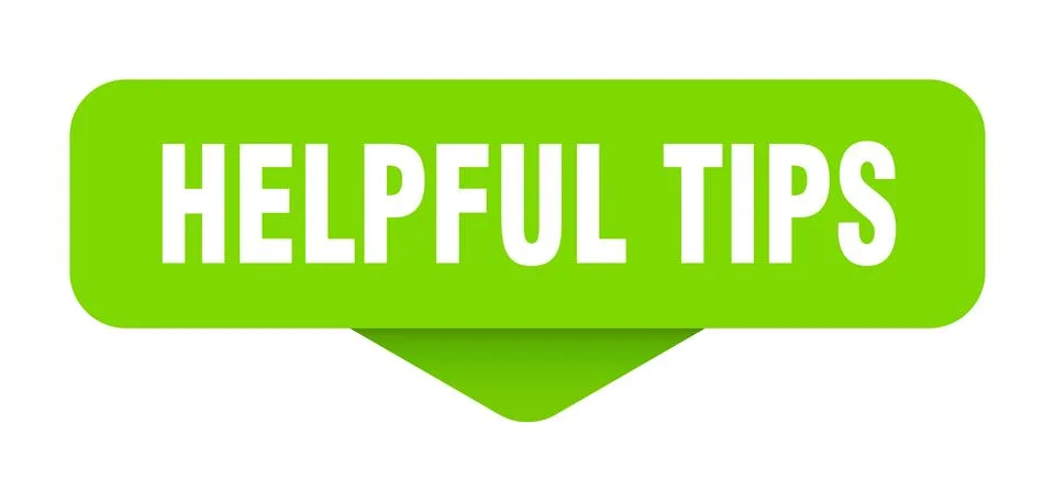 Helpful tips sticker. helpful tips sign on transparent background Stock Illustration