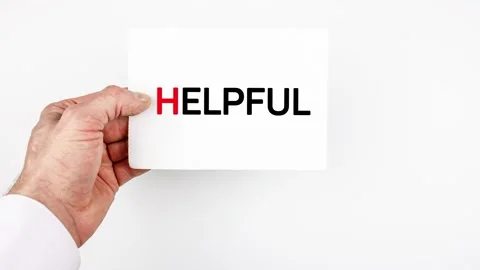 Helpful writing on the sheet. Man's hand holding a the sheet, animation Stock Footage 305157509