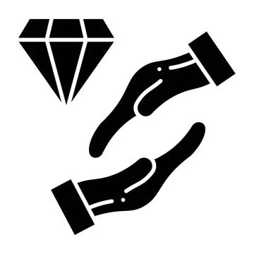 Helpfulness Glyph Icon Stock Illustration