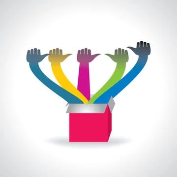 Helping concept Stock Illustration