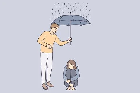 Helping hand and support concept イラスト素材