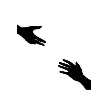 Helping hand icon. One of set web icons Stock Illustration