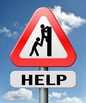 Helping hand Stock Illustration