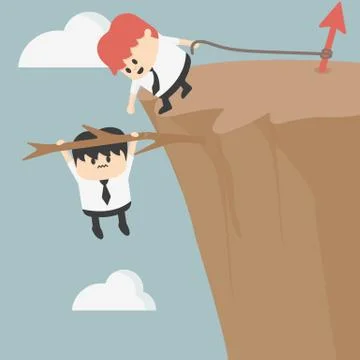 Helping hand Stock Illustration