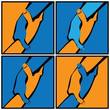 Helping hand Stock Illustration