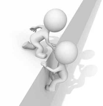 Helping hand. 스톡 일러스트