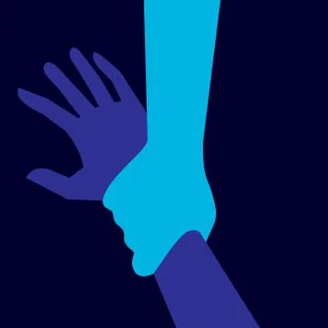 Helping hand Stock Illustration