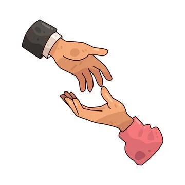 Helping Hand illustration Stock Illustration