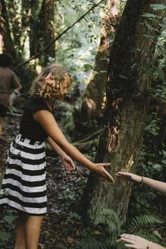 Helping Hand Reaching Out in a Forest Setting Photos