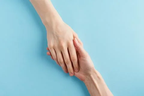 Helping hand, support in difficult situation, crisis. Last chance, hope concept Stock Photos