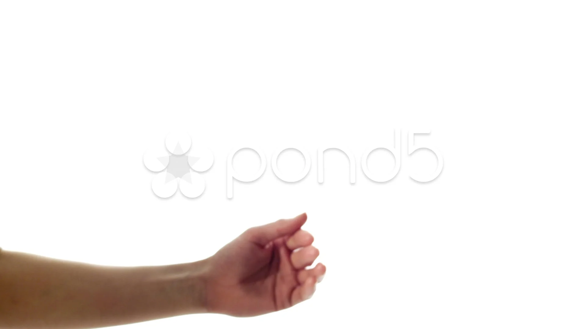 Helping hand on a white background | Stock Video | Pond5