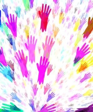 Helping hands Stock Illustration