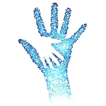 Helping Hands Stock Illustration