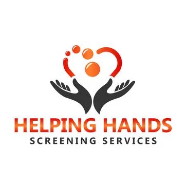 Helping hands logo design Stock Illustration