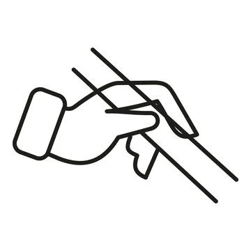Helping hands pulling together concept line art Stock Illustration