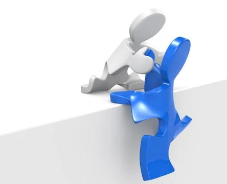 Helping. Stock Illustration