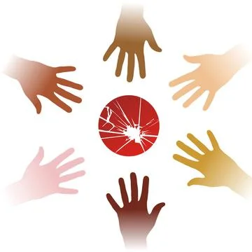 Helping Japan Diversity hands to help Japan. Vector available Copyright: x... Stockfoto's