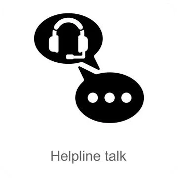 Helpline Talk Stock Illustration