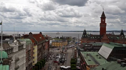 Helsingborg City Stock Footage 65500403