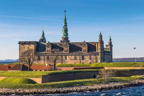 Helsingor, Denmark - May 01, 2017: Kronborg castle in Helsingor Stock Photos