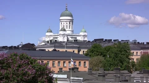 Helsinki Cathedral, Finland Stock Footage 52587955